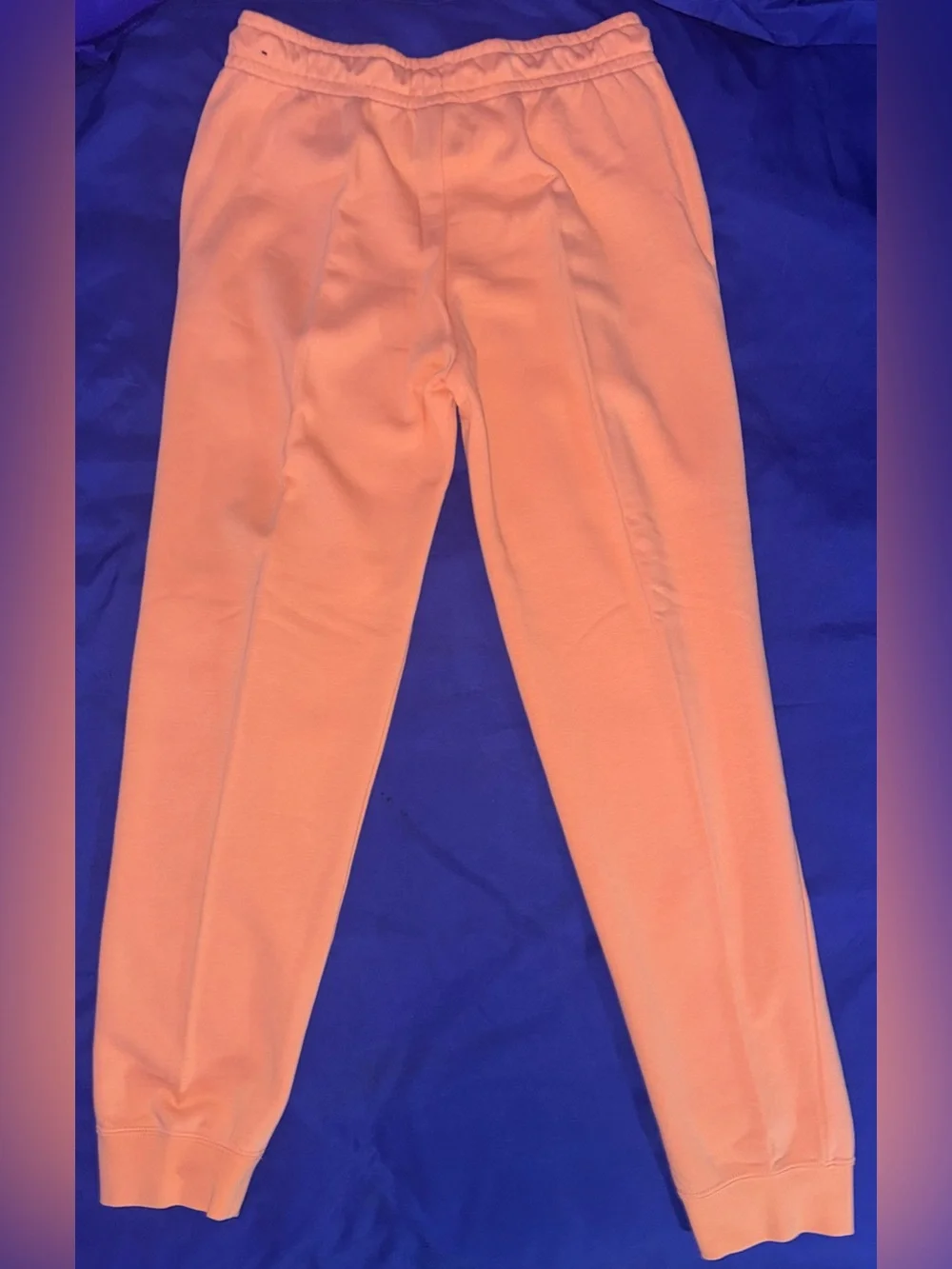 Men’s Nike Fleece Jogger Pants Size Medium Peach with White Swoosh